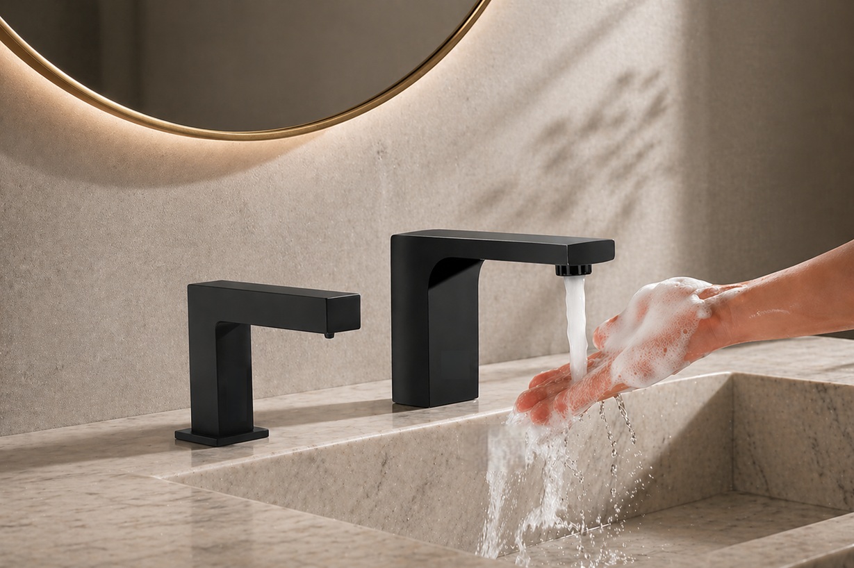 Matte Black Automatic Touchless Sensor Faucet